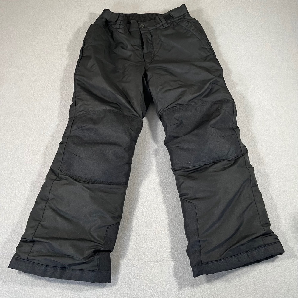 Cat & Jack Kids Black Insulated Snow Pants‎ Reinforced Knees Size Large L 12-14